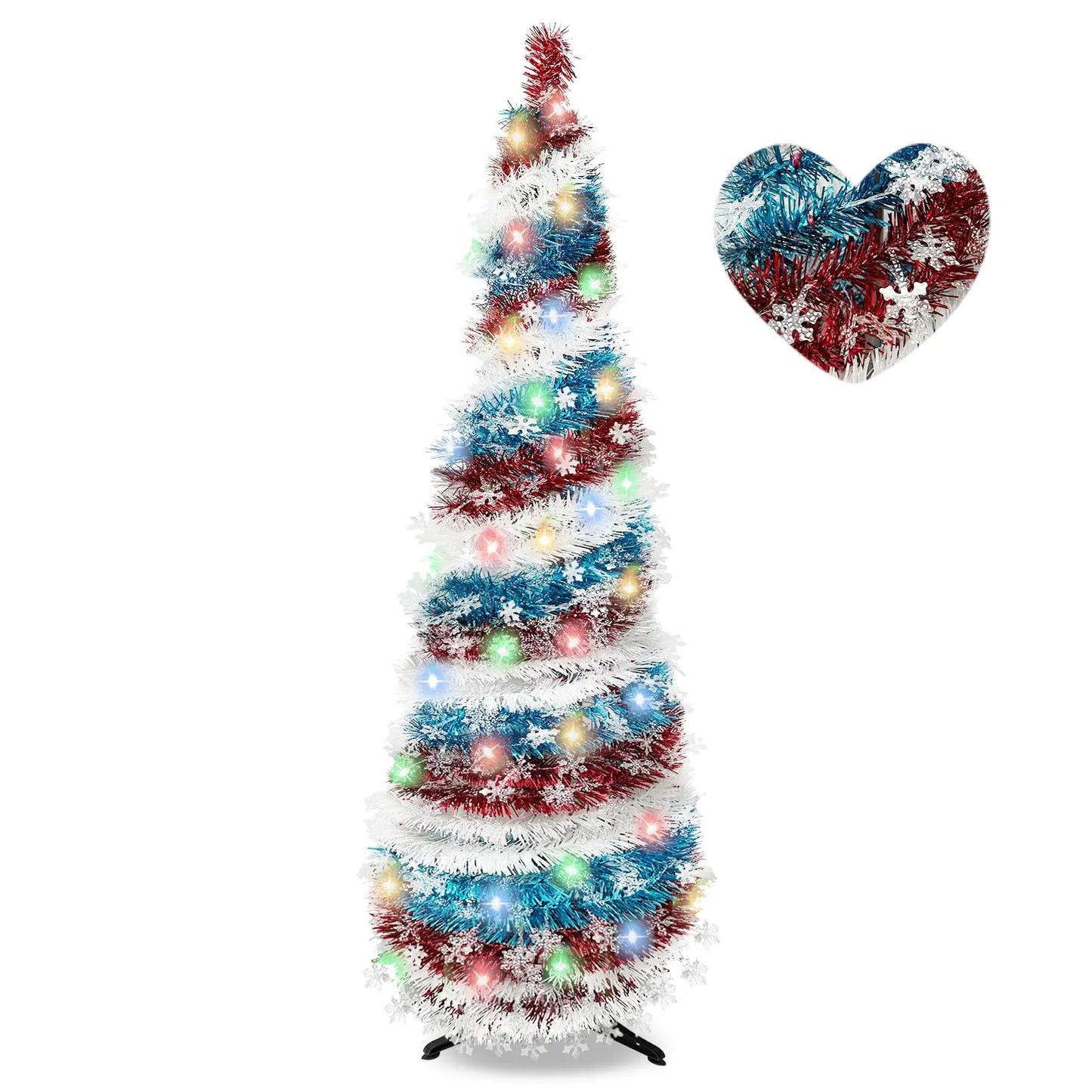 5FT Sparkling LED Pop-Up Christmas Tree