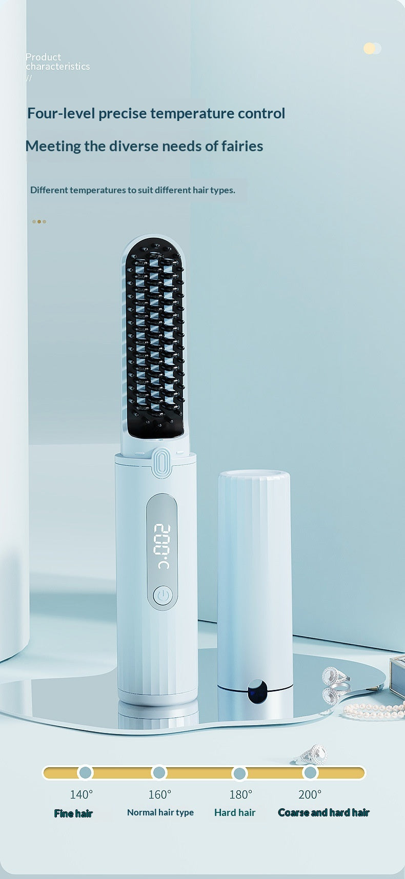 New Straightening Comb   Volumizing Flat Iron