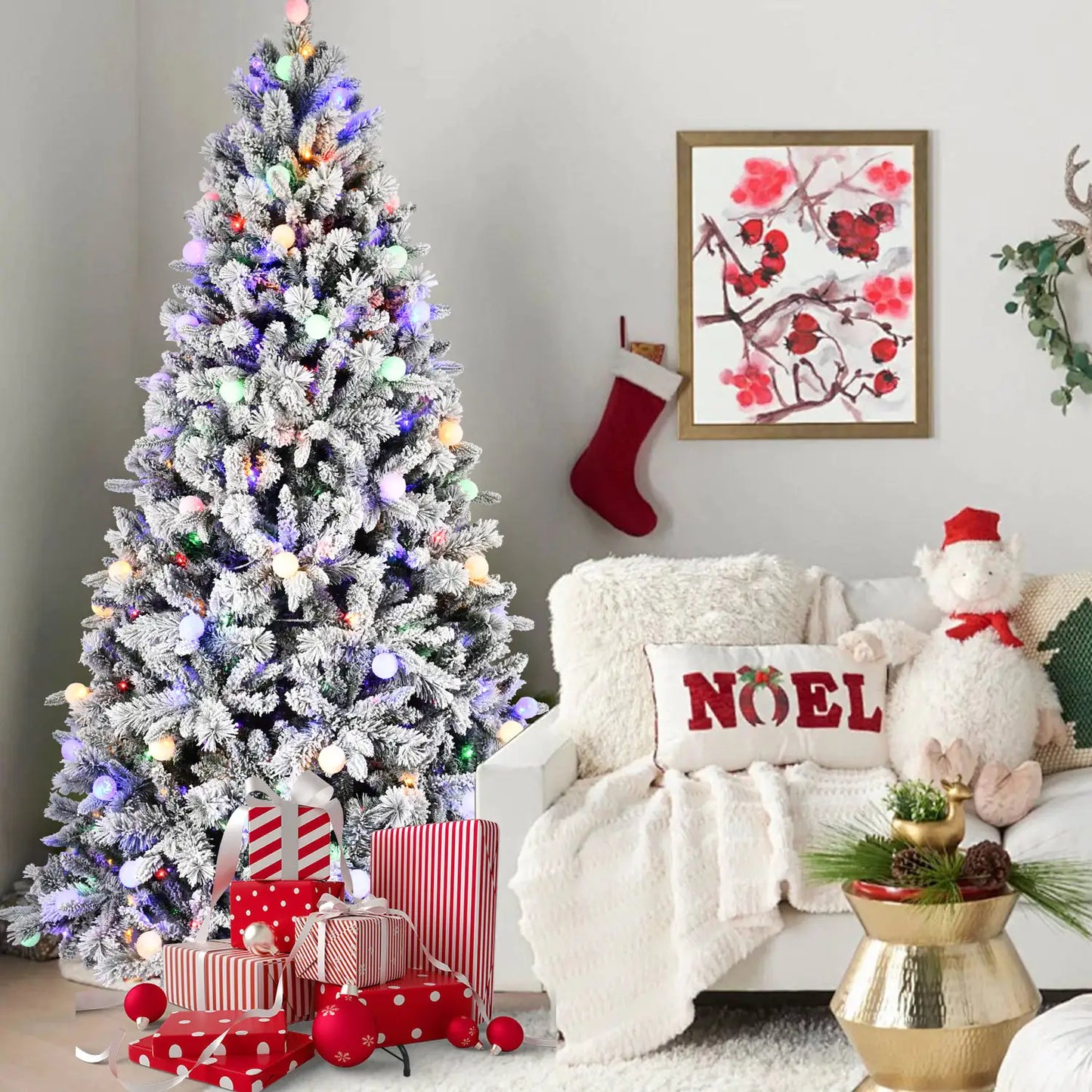 7.5-ft Bi-Color LED Christmas Tree with Memory Line Tech