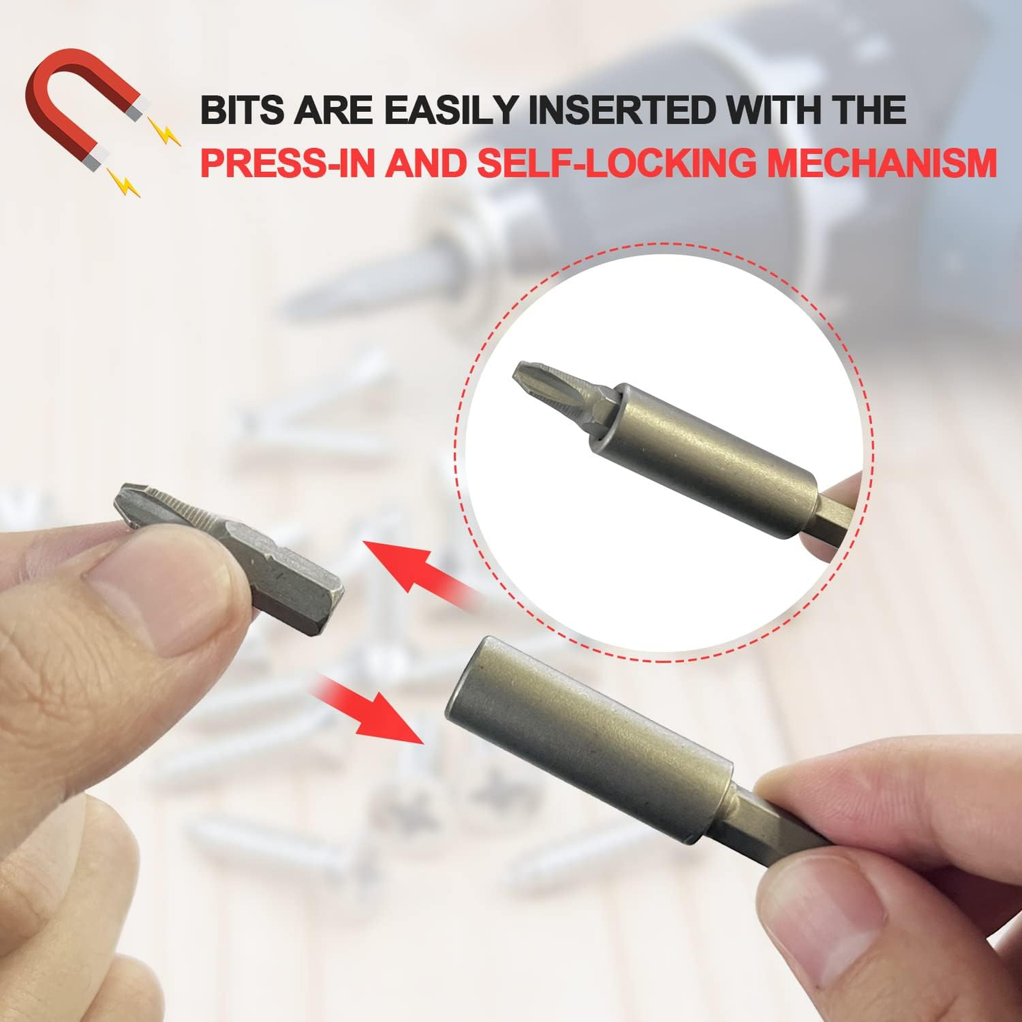 37-Piece Magnetic Screwdriver and Nut Driver Bit Set