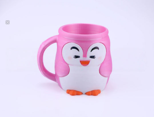 Penguin Pebbles Ice Pint Holder Cow Cup