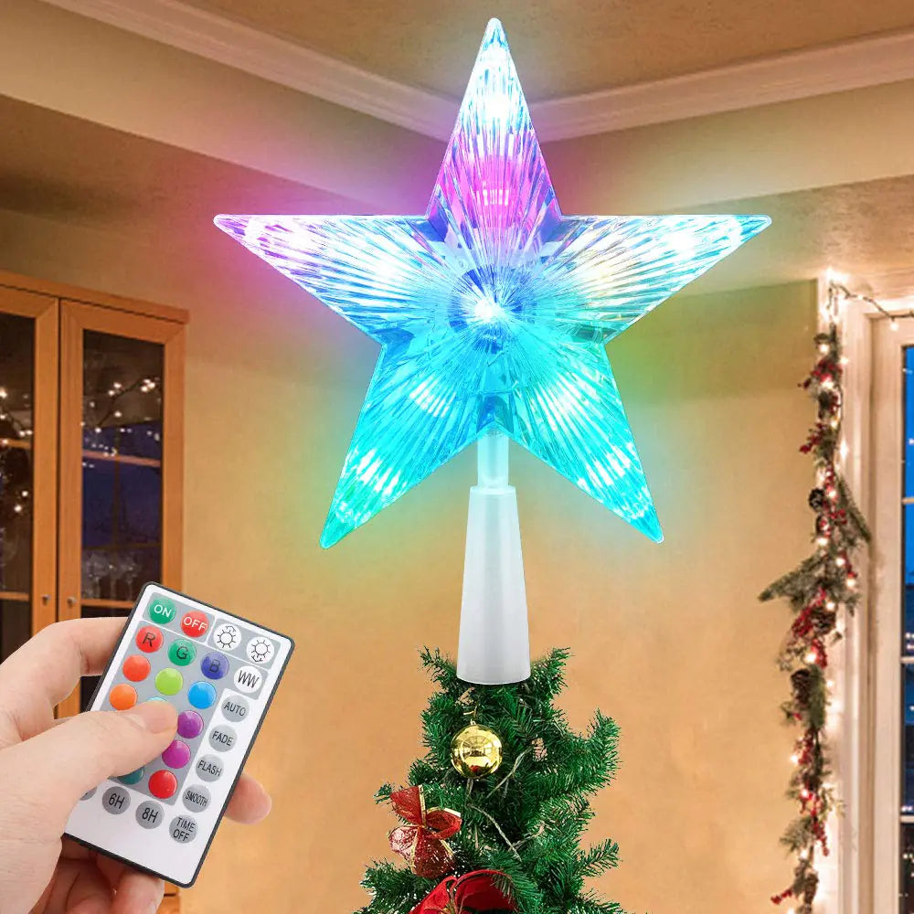 Christmas Star Topper 7" LED with Remote Control