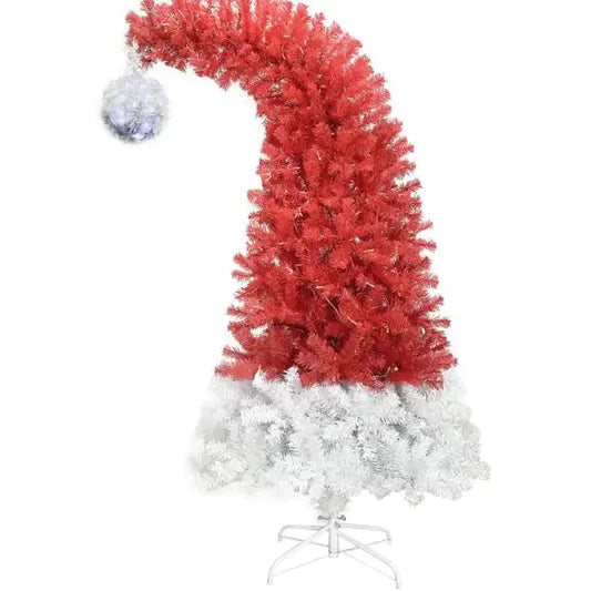 6FT Bendable Santa Hat Fir Christmas Tree with 300 LED Lights