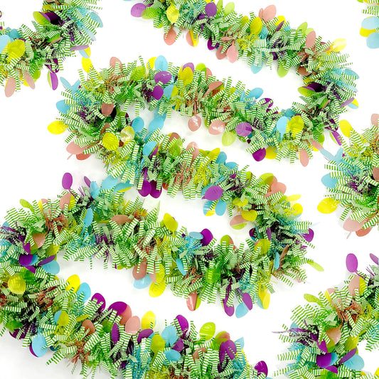 Eggstravaganza 33ft Green Tinsel Easter Garland