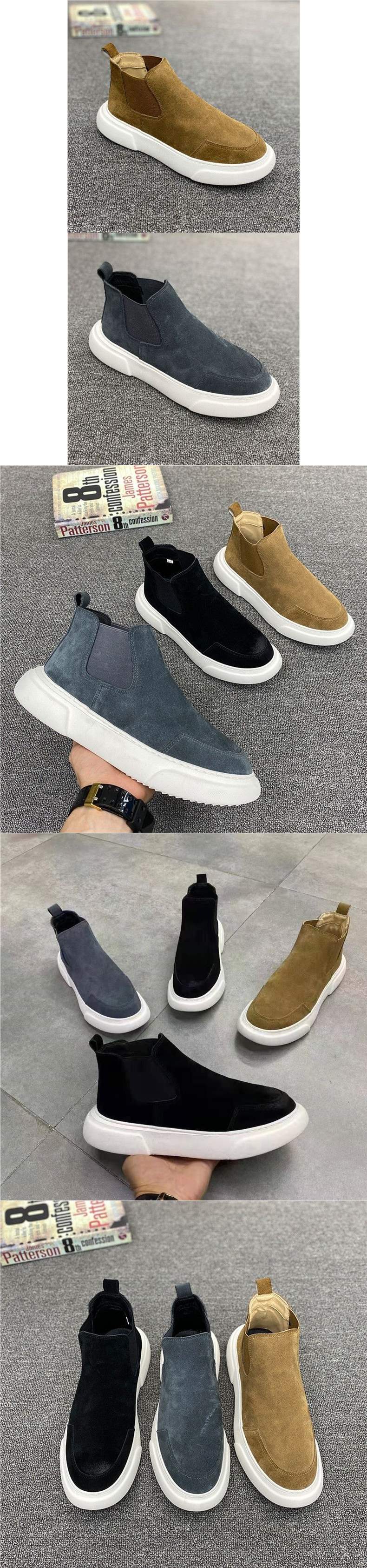 Autumnwinter Men's High-top Slip-on Shoes