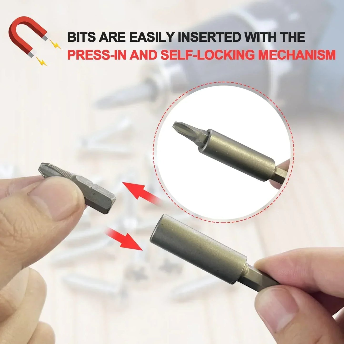 37-Piece Magnetic Screwdriver and Nut Driver Bit Set