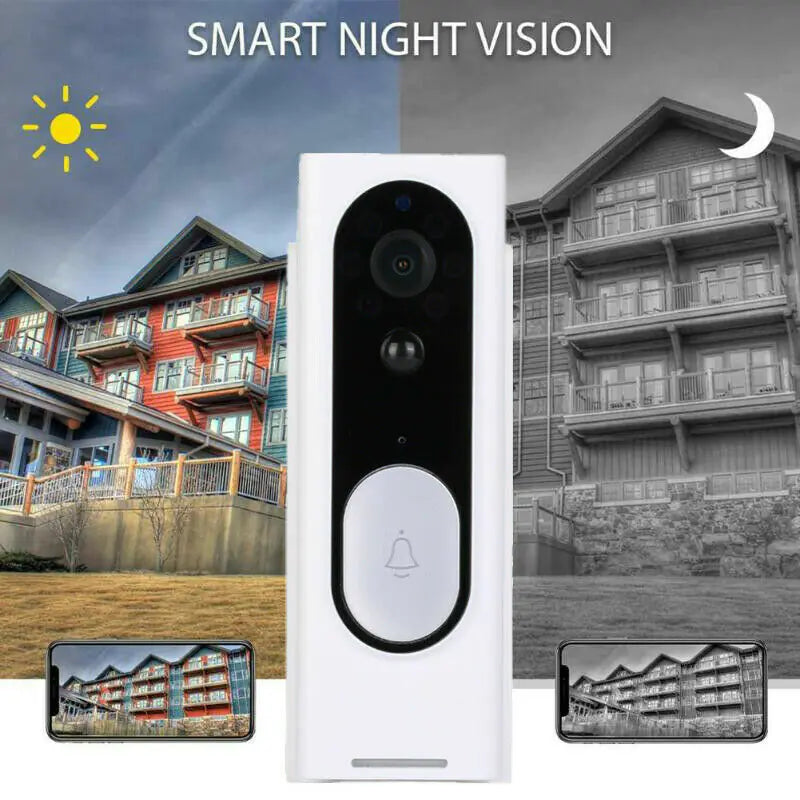 HD 1080P WiFi Doorbell Camera with Chime