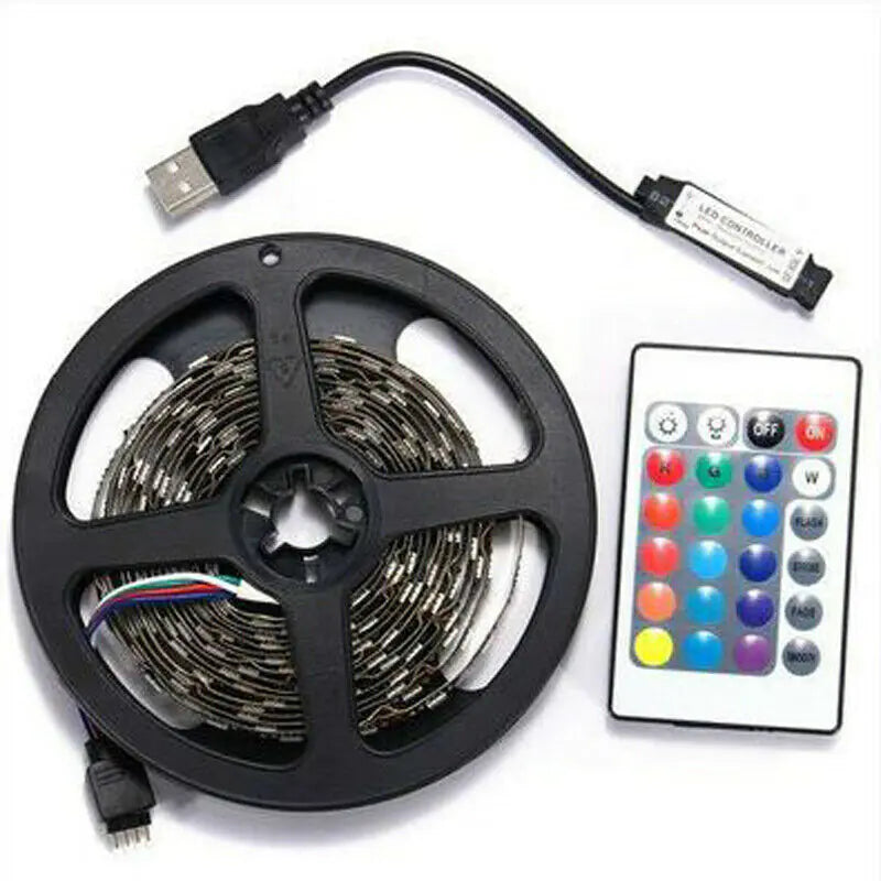 5V USB RGB LED TV Mood Light Kit with Remote