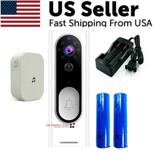 HD 1080P WiFi Doorbell Camera with Chime