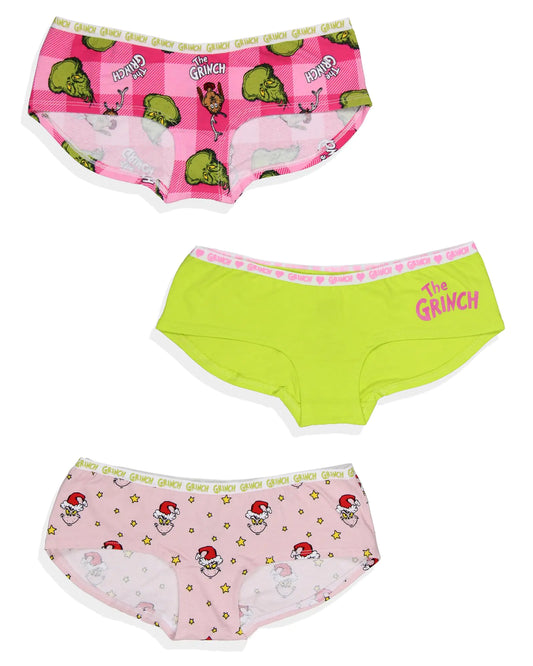 Grinch Themed Women's Boyshorts 3-Pack