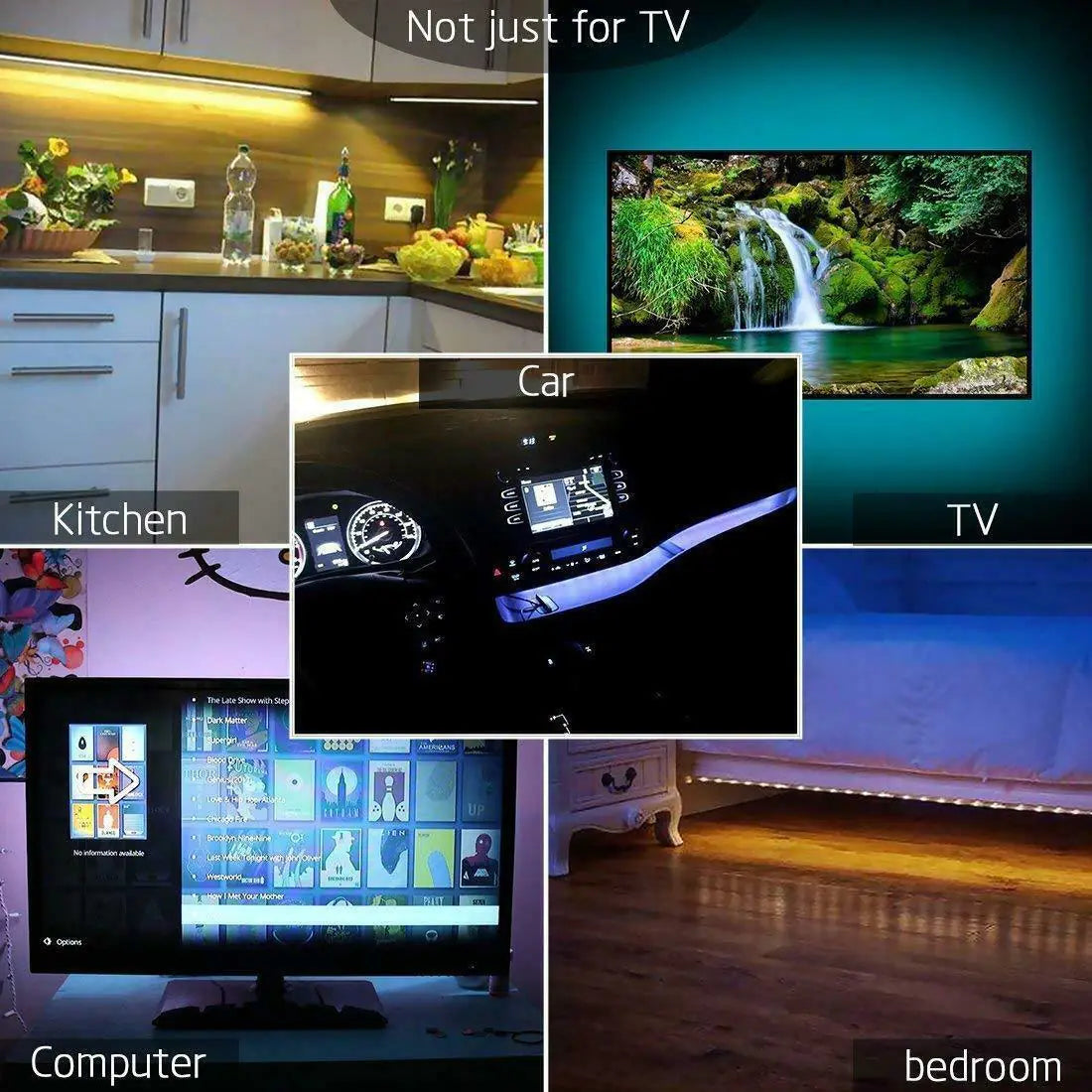5V USB RGB LED TV Mood Light Kit with Remote