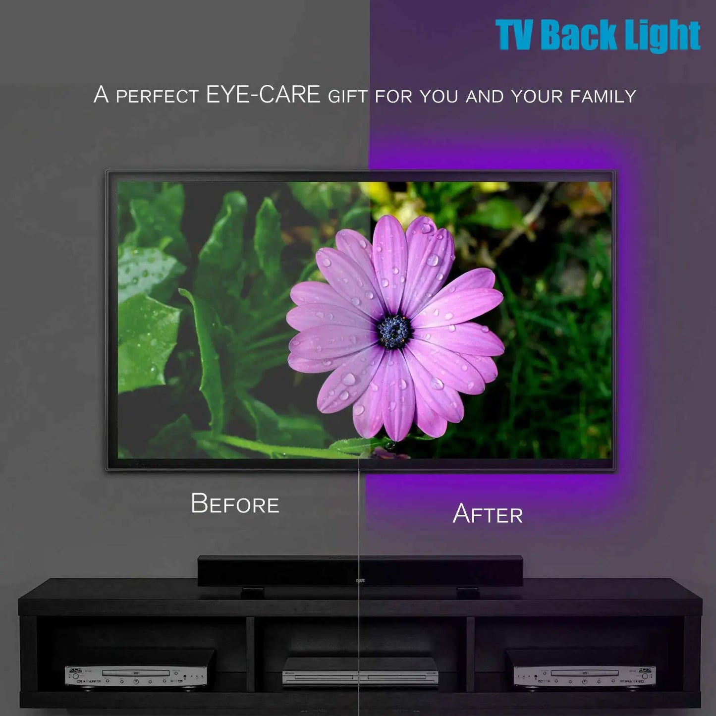 5V USB RGB LED TV Mood Light Kit with Remote