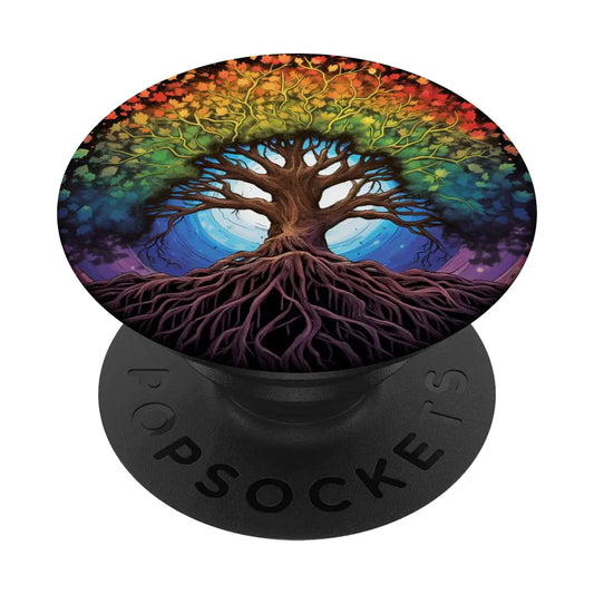 Rainbow Yggdrasil Life Tree PopGrip