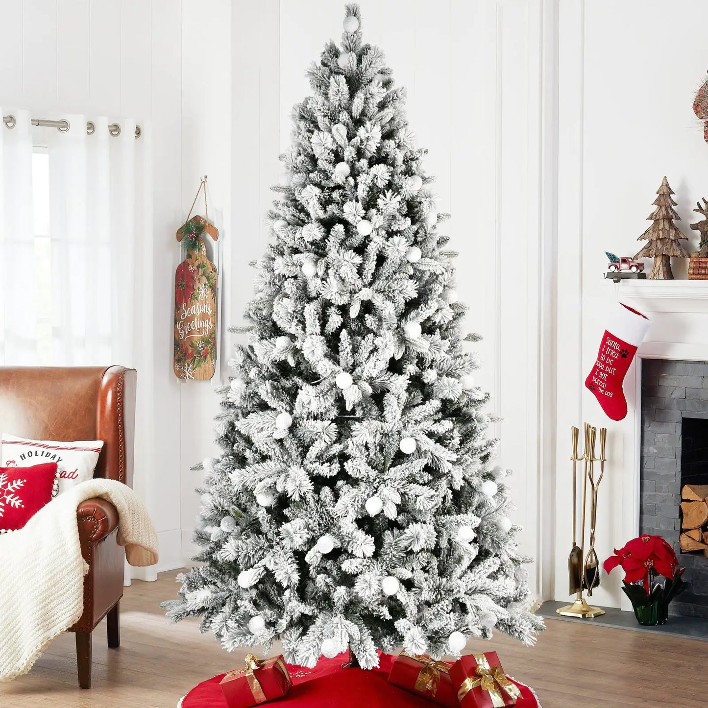 7.5-ft Bi-Color LED Christmas Tree with Memory Line Tech