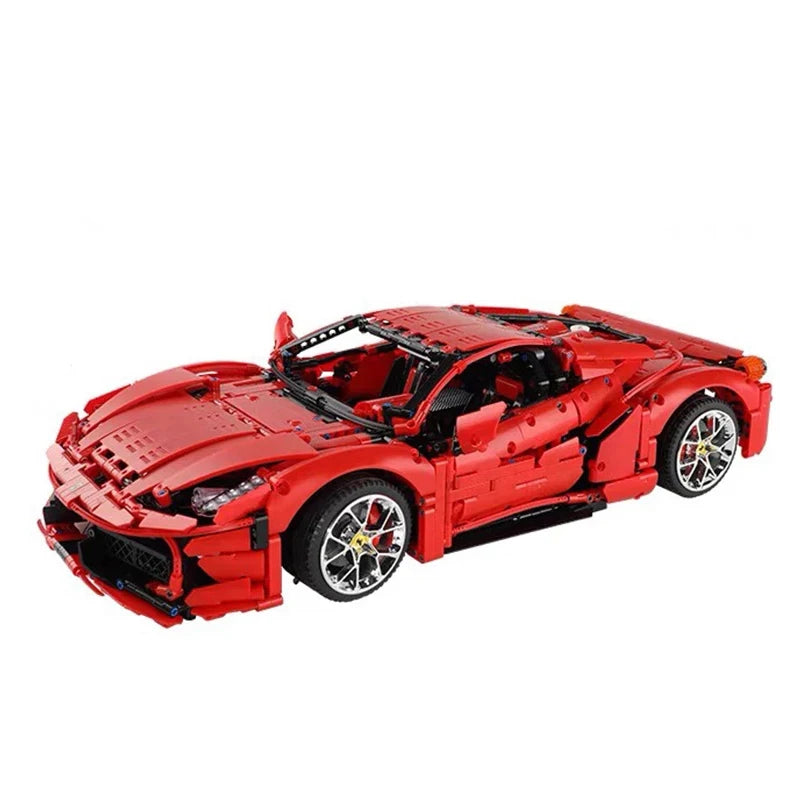 3380PCS Technical Red GT Super Speed Sport 1:8 Car Model Building Blocks City Famous Racing Vehicle Bricks Toys for Kid Gifts