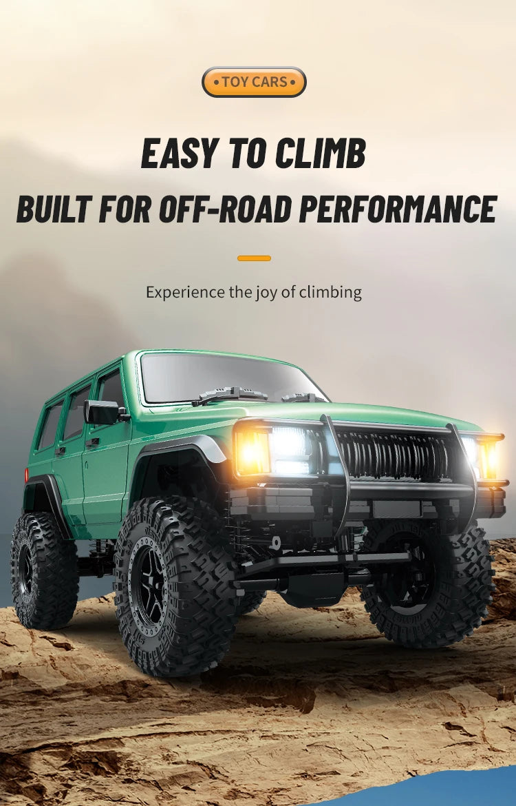 C8809 1/18 RC Car 2.4G Remote Control Crawler 4WD Electric Climbing Off-Road Model Car Toys for Children