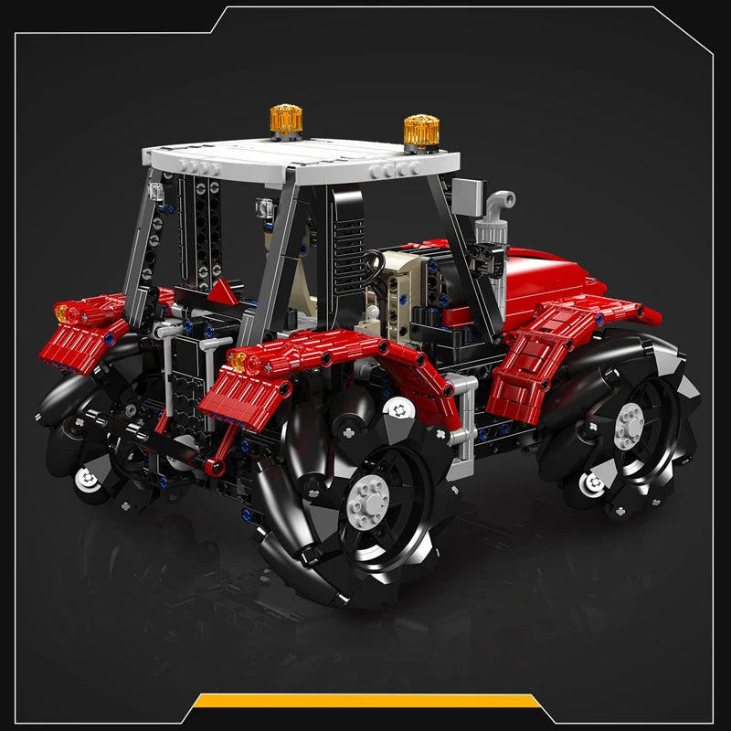 Mould King 18037 Technical Truck Toys The Remote Control Wheeled Tractor Building Block Assembly Car Brick Kids Christmas Gift