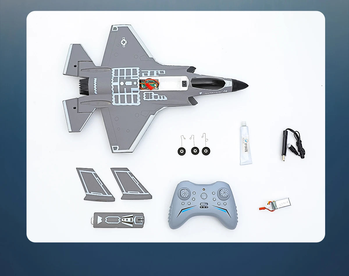 F35 Fighter Jet RC Plane FX9635 4CH Remote Control Airplane High Brushless Stunt Flying Glider Model Toys for Adults Boys Gift