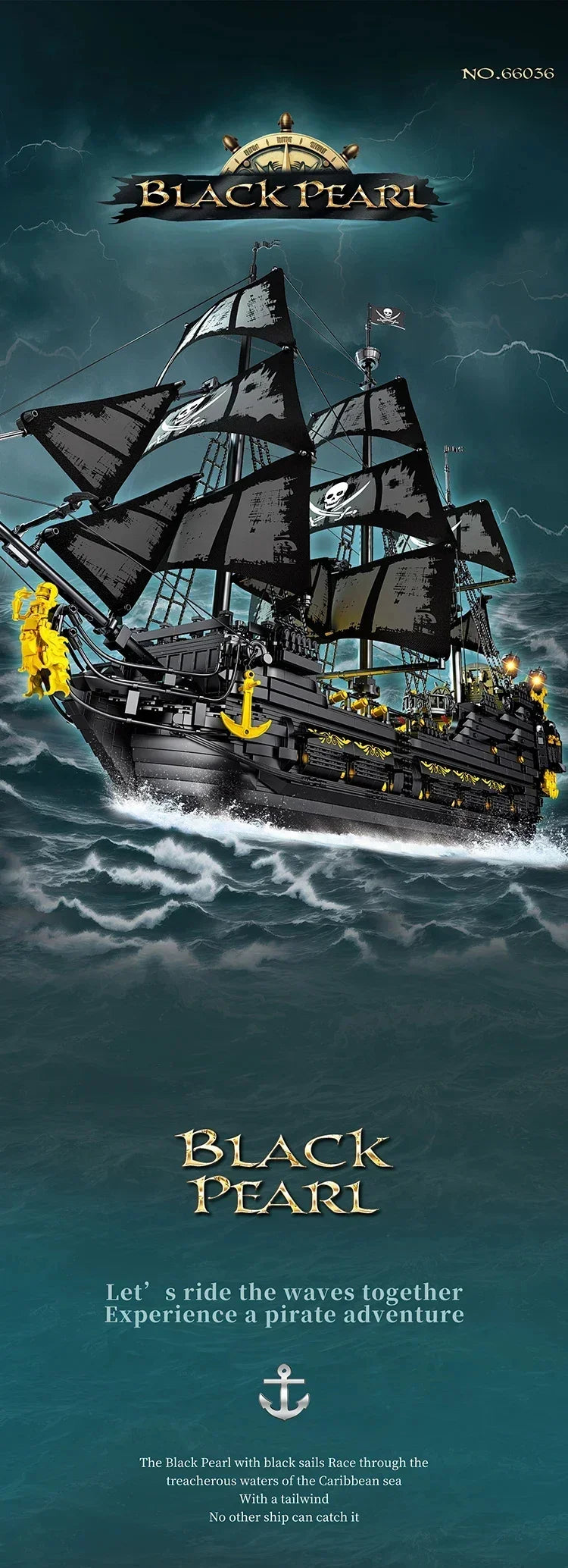 4708PCS Black Pearl Pirate Ship Model Building Blocks Set Movie Skeleton Adventure Boat Bricks Diy Toys For Kids Holiday Gifts