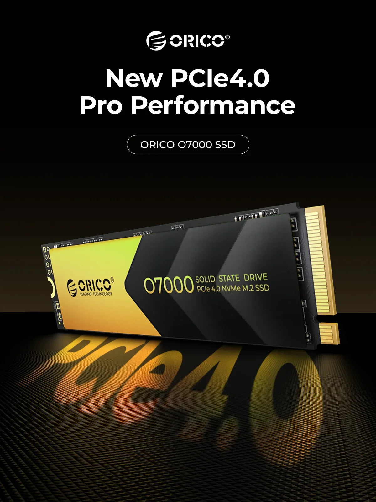 ORICO 2TB NVMe SSD PCIe 4.0 Up to 7400MB/s, M.2 SSD 2280 PCIe 4.0X4 Internal Solid State Drive SSD for Gamers and Creators-O7000