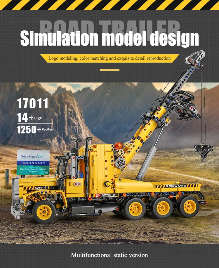 Mould King 17011 Technical Truck Toys The MOC-43434 Tow Truck Building Block Assembly Car Brick Set Kids Christmas Gift