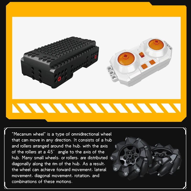 Mould King 18037 Technical Truck Toys The Remote Control Wheeled Tractor Building Block Assembly Car Brick Kids Christmas Gift