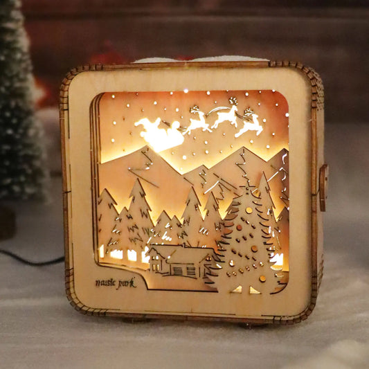 3D Wooden Puzzles Castle Model Kits Night Lights Desk Decorations Birthday Christmas Gifts For Women