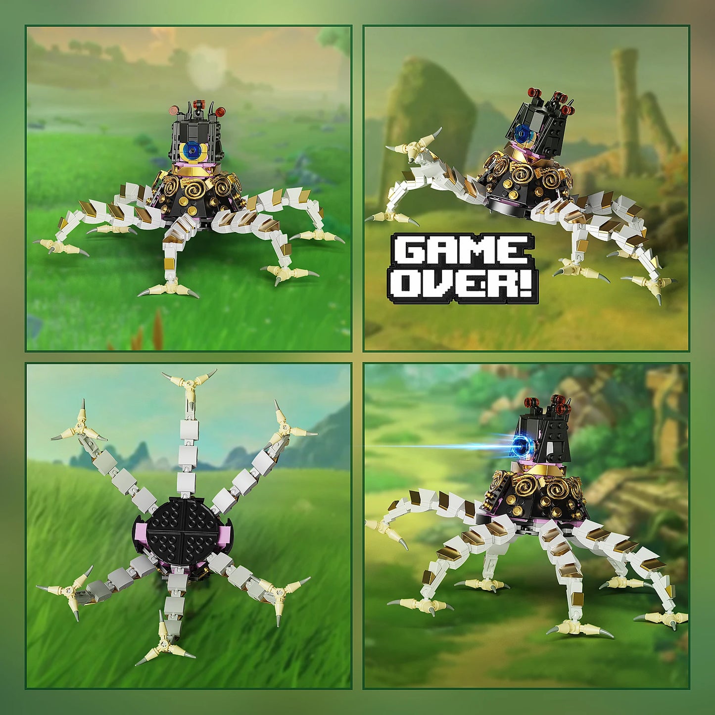 Multi Foot Monster Building Block Game-Themes Brick Toys Christmas Collection Gift for Fans Kids