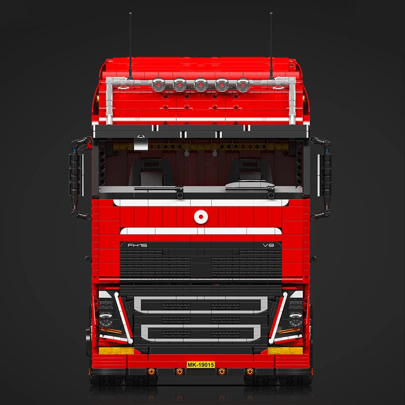 Mould King 19015 Technical Truck Toys The Remote Control FH16 Pneumatic Tractor Building Block Assembly Car Brick Set Kids Gift