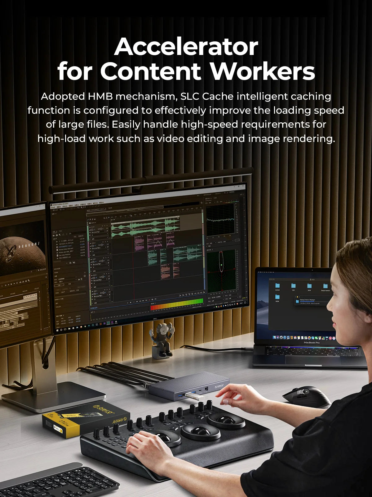 ORICO 2TB NVMe SSD PCIe 4.0 Up to 7400MB/s, M.2 SSD 2280 PCIe 4.0X4 Internal Solid State Drive SSD for Gamers and Creators-O7000