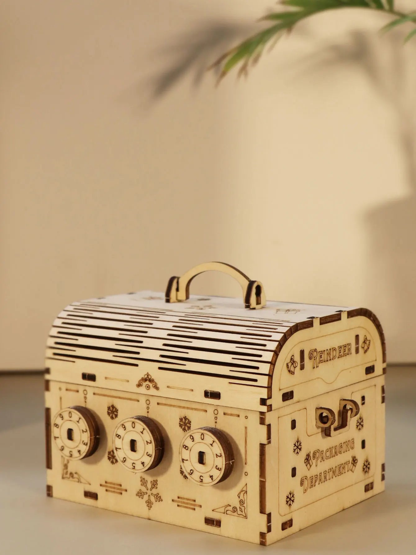 3D Wooden Puzzle DIY Treasure Box Model Building Kits Brain Teaser Projects for Adult Christmas Gifts