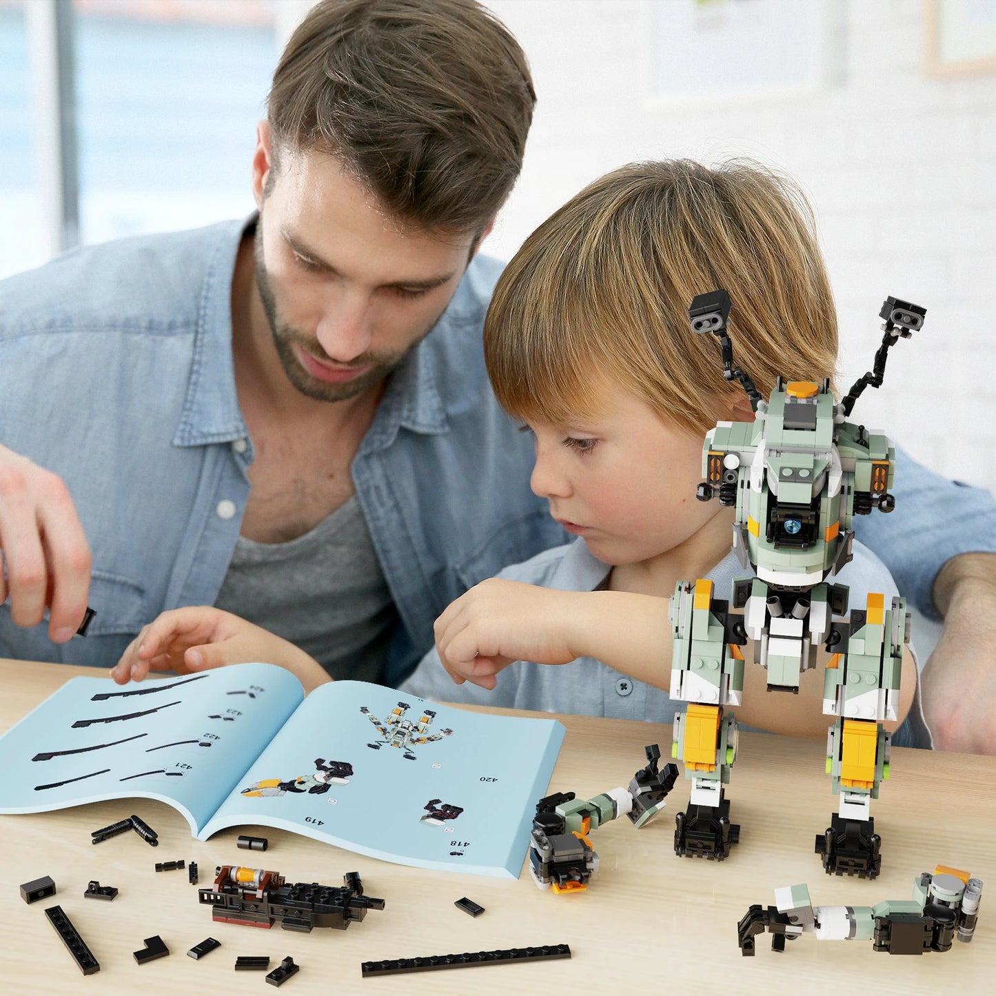 Vanguard Class Titan Building Block Set Mech Fighter Robot Block Toys Christmas Collection Gifts for Movie Fans Kids Adults