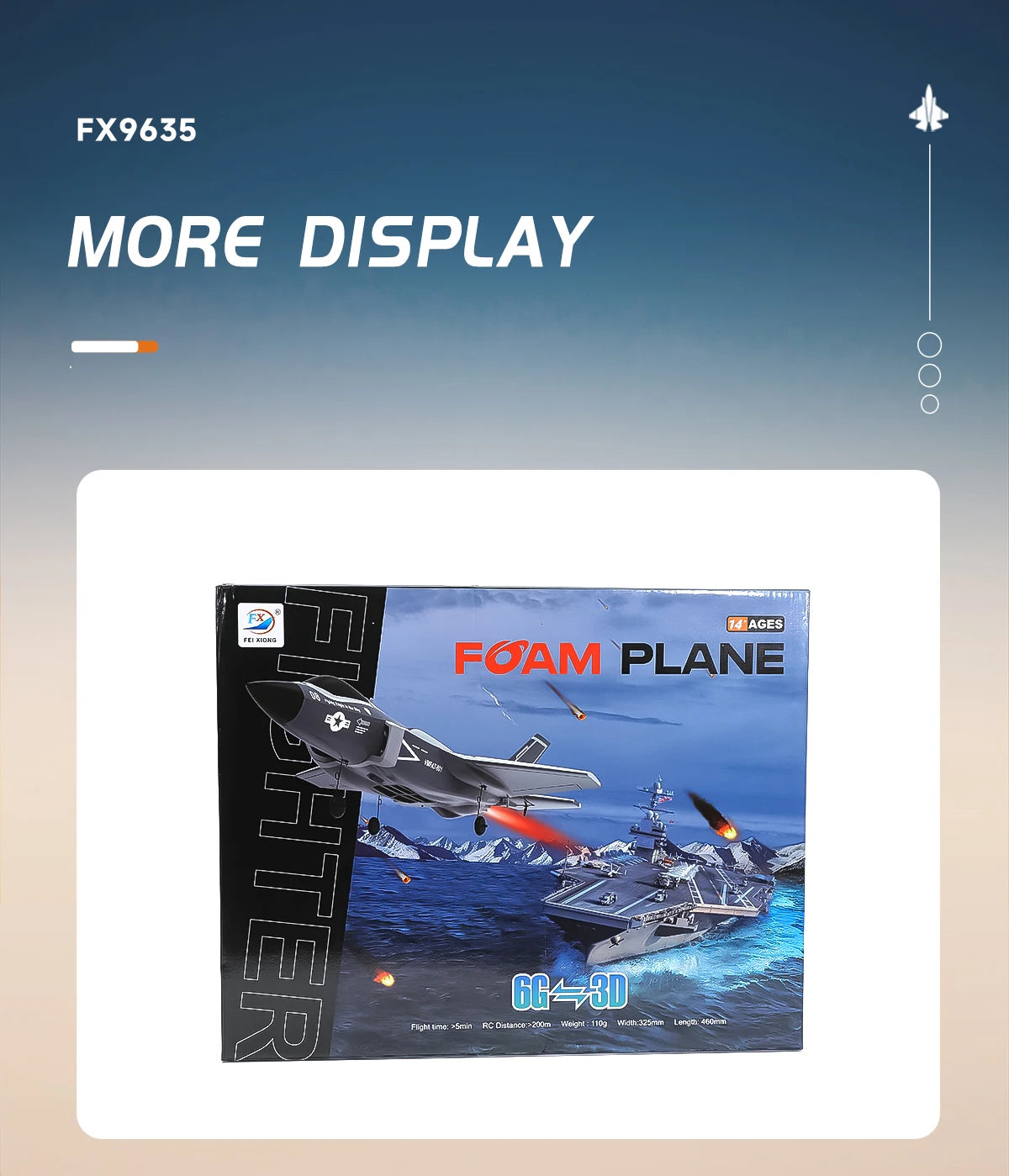 F35 Fighter Jet RC Plane FX9635 4CH Remote Control Airplane High Brushless Stunt Flying Glider Model Toys for Adults Boys Gift