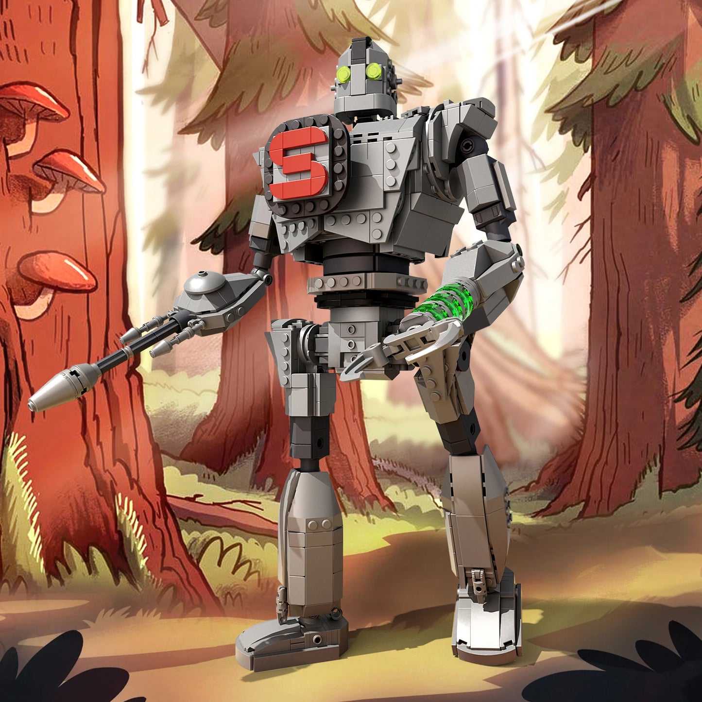 883PCS The Metal Giant Building Block Toy Set Classic Action Robot Figure Block Model Christmas Gifts for Movie Fans