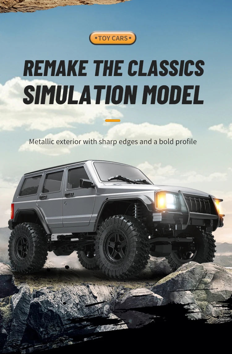 C8809 1/18 RC Car 2.4G Remote Control Crawler 4WD Electric Climbing Off-Road Model Car Toys for Children