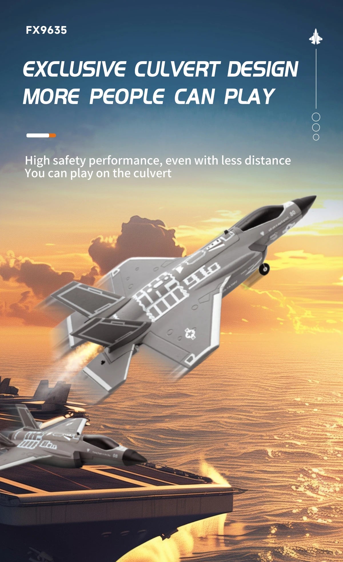 F35 Fighter Jet RC Plane FX9635 4CH Remote Control Airplane High Brushless Stunt Flying Glider Model Toys for Adults Boys Gift