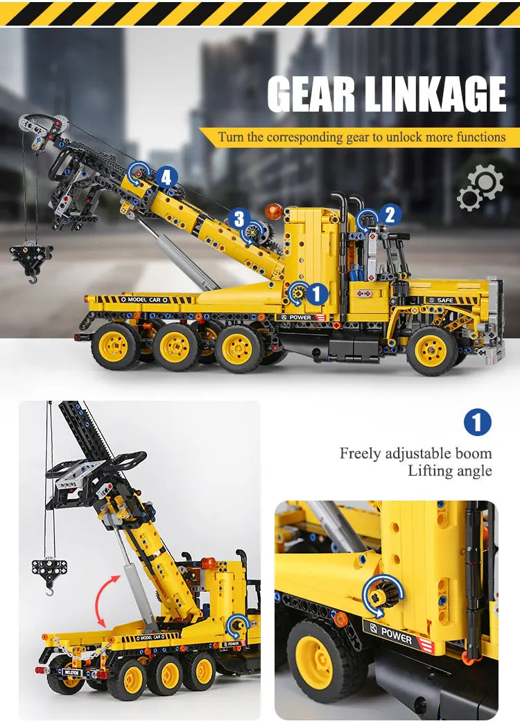 Mould King 17011 Technical Truck Toys The MOC-43434 Tow Truck Building Block Assembly Car Brick Set Kids Christmas Gift