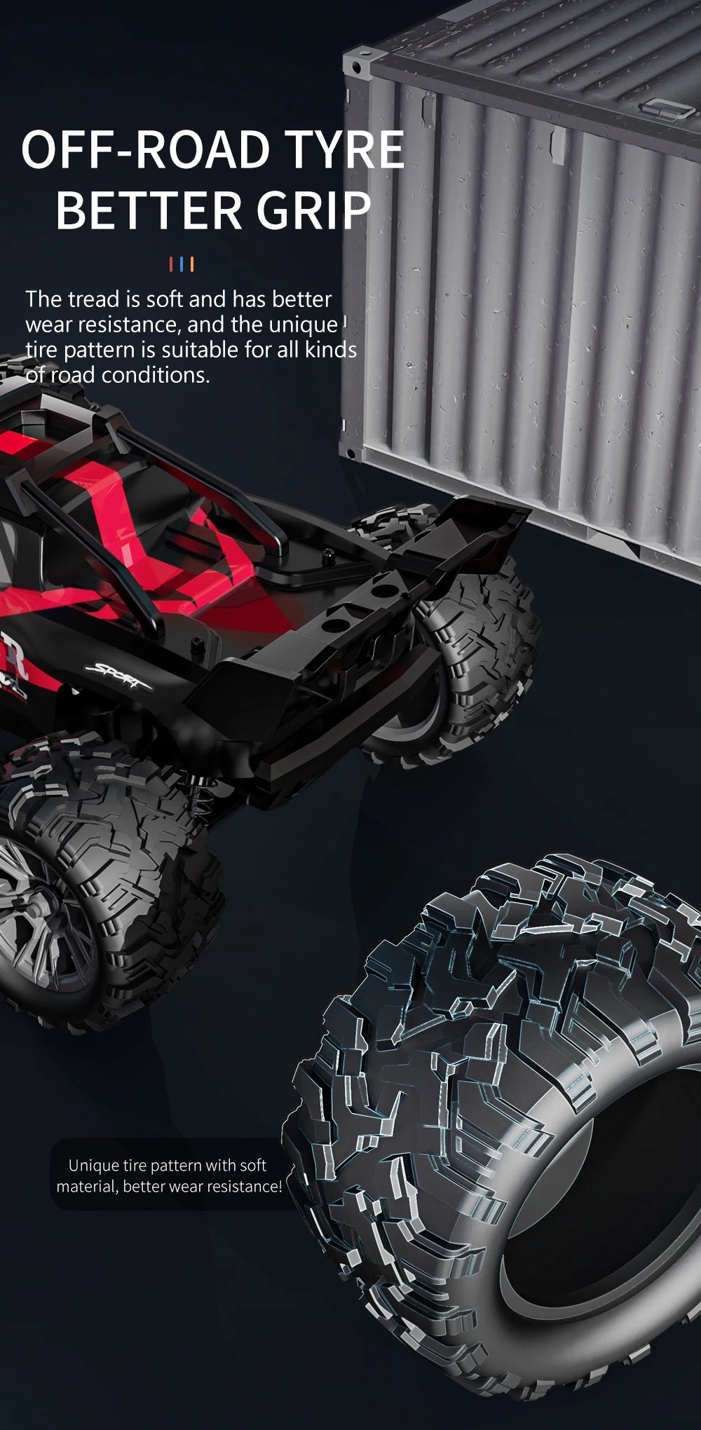 40KM/H High Speed KF15 1:16 RC Car 2.4G Remote Control Truck Electric Off-Road Drift Racing Car Toys