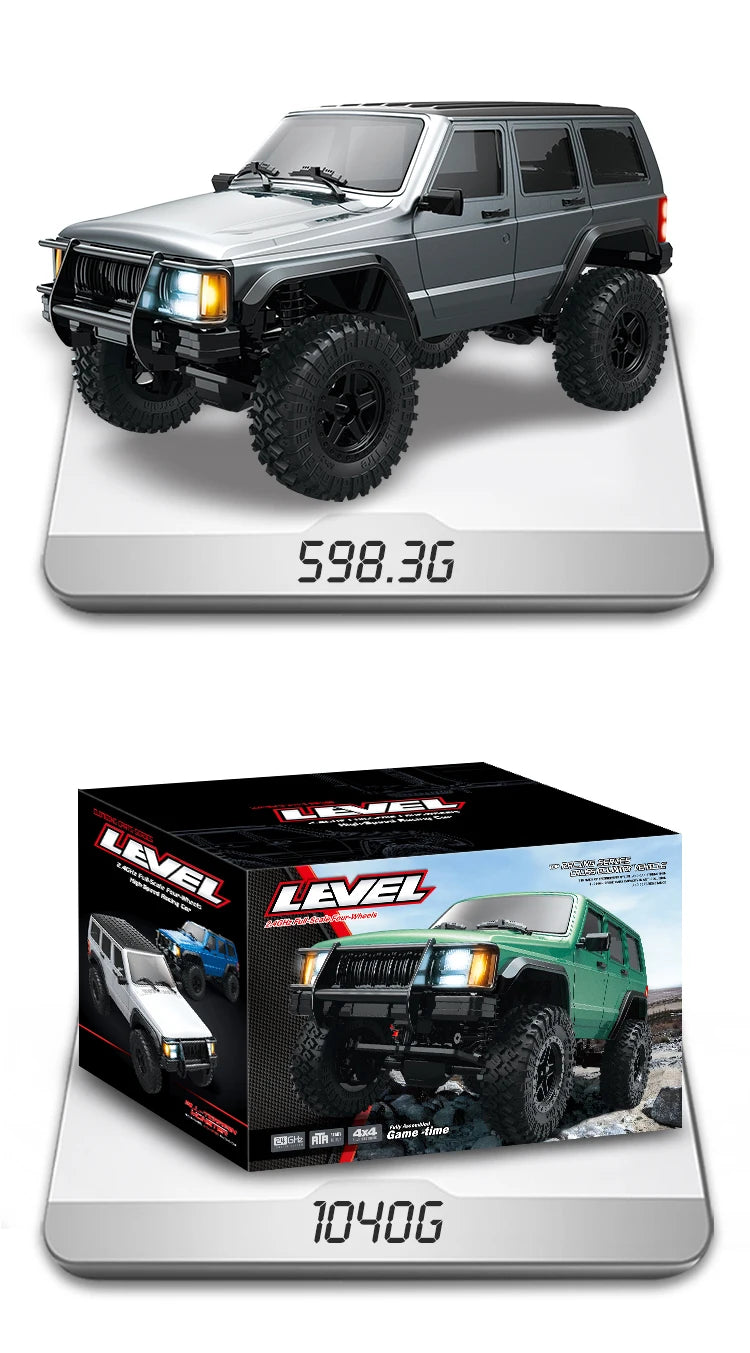 C8809 1/18 RC Car 2.4G Remote Control Crawler 4WD Electric Climbing Off-Road Model Car Toys for Children