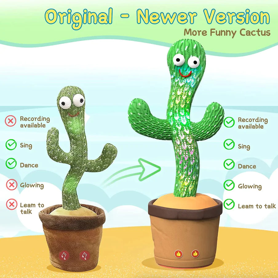 Musical Dancing Cactus Plush Toy