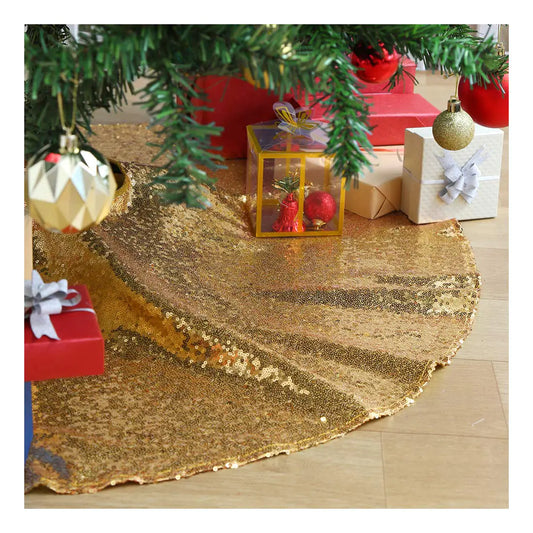 Glitzy Gold 24" Mini Tree Skirt