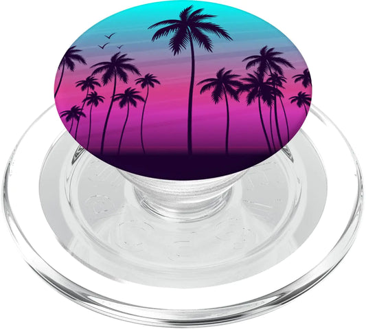Tropical Palm Sunset Phone Grip