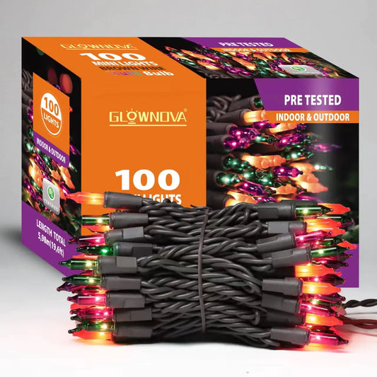 GLOWNOVA Multicolor 100 Mini Lights - Indoor Festive String