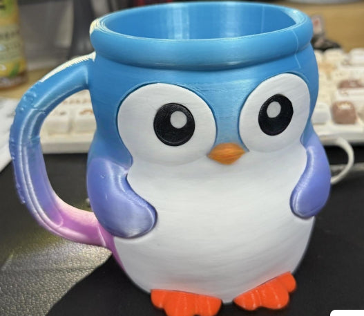 Penguin Pebbles Ice Pint Holder Cow Cup