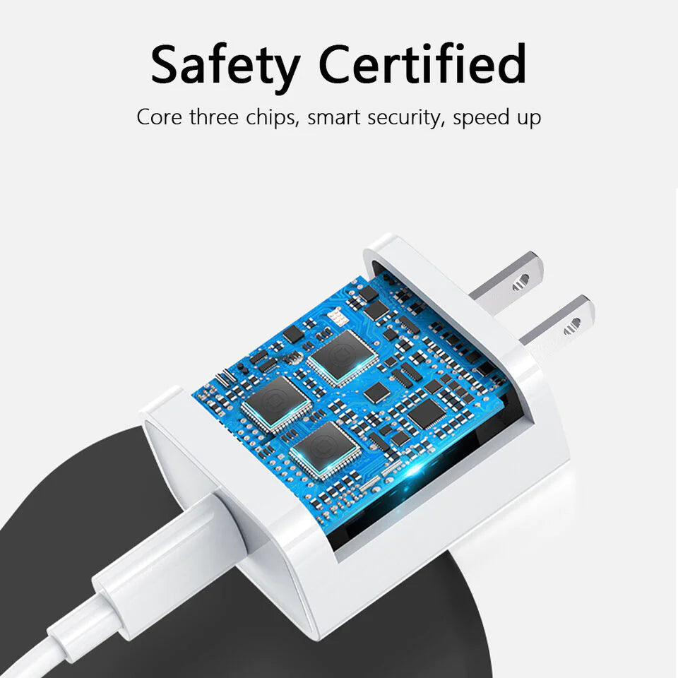20W PD USB-C Speedy Charger Set for iPhone 15 & iPad Pro