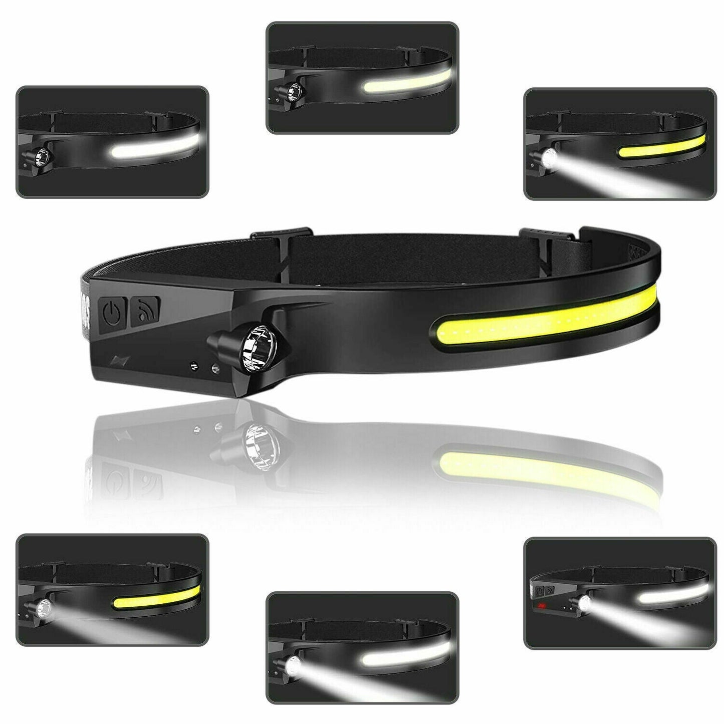 COB LED Rechargeable Headlamp