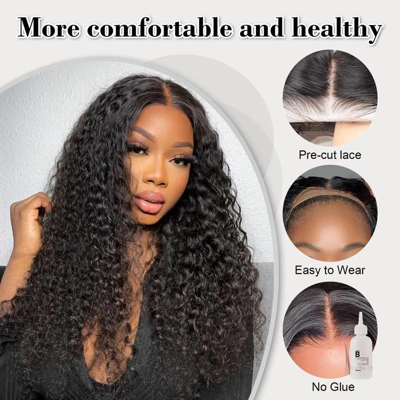 Wig Glueless Deep Wave Lace Set