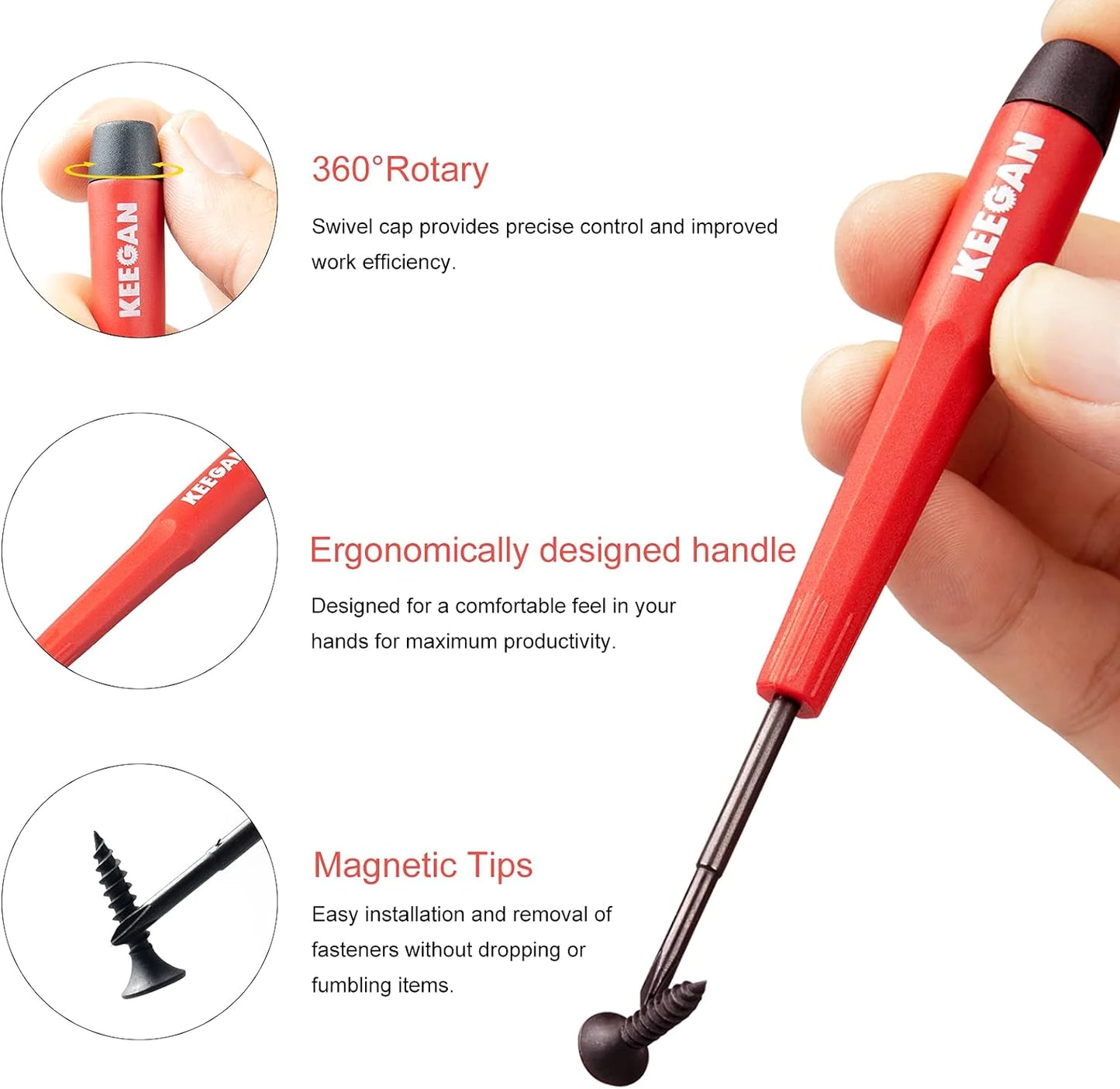 6-Piece Magnetic Precision Screwdriver Set