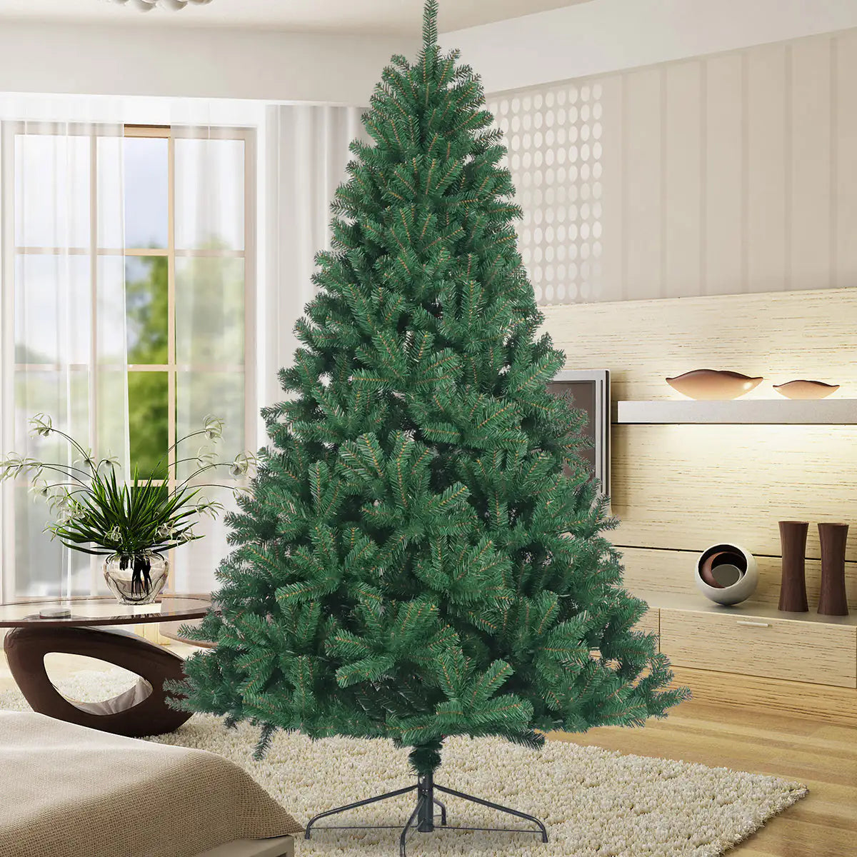 Spruce Essence Artificial Christmas Tree 7.5 Ft Green