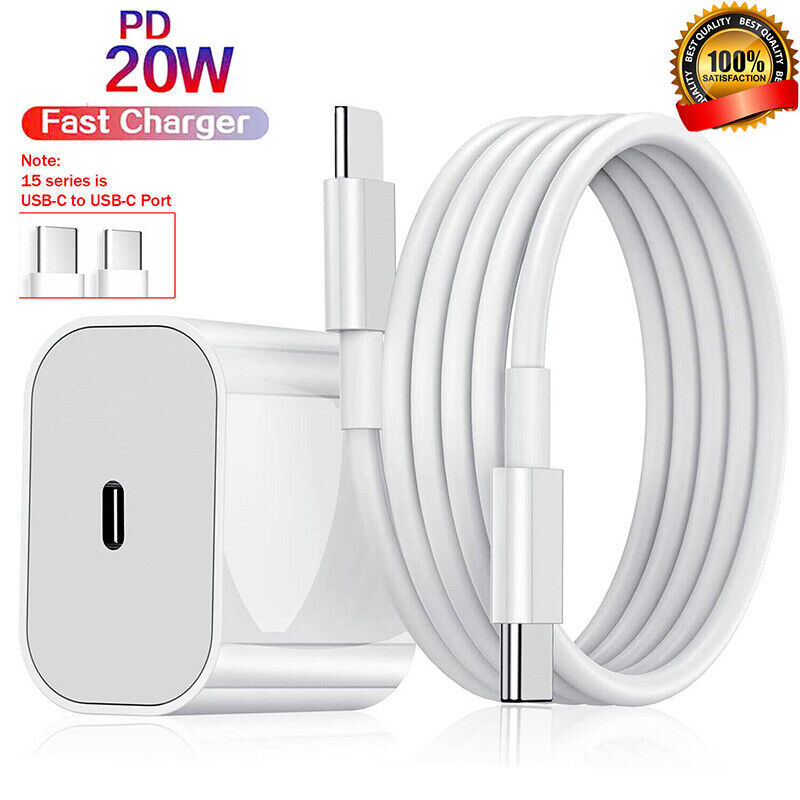 20W PD USB-C Speedy Charger Set for iPhone 15 & iPad Pro